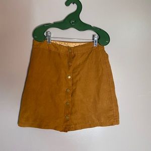 Cute brown botton skirt